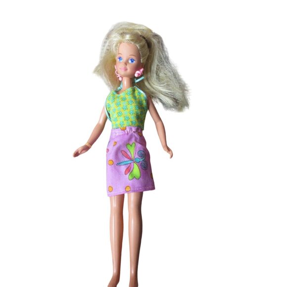 1987 Blond Hair Blue Eyes Mattel Skipper 10” Twist and Turn Doll original Outfit - Picture 1 of 9
